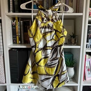 Iz Byer Satin Halter Embellished Top Small